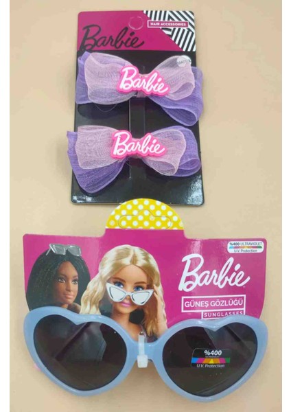 Lisanslı Çocuk Şemsiyesi + Lisanslı Gözlük - Barbie Lisanslı Toka modelleri