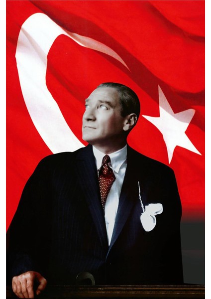 Atatürk Posteri 1000x1500 mt. 1. Kalite Raşel Kumaş