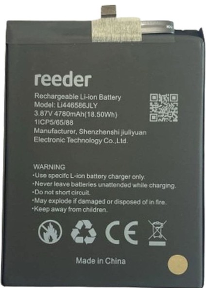 Reeder P13 Plus Batarya Pil Sıfır Orijinal