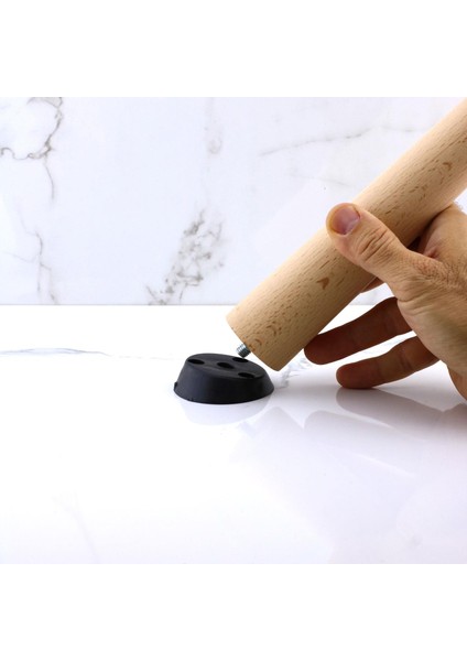 4 Adet Ahşap Mobilya Ayağı 50 cm Dereceli Aparatlı Sehpa Zigon Orta Masa Puf Tabure Ayakları M8