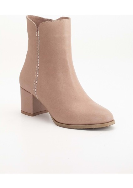 Kadın Deri Saraçlı Topuklu Bot - Taş fırsatları