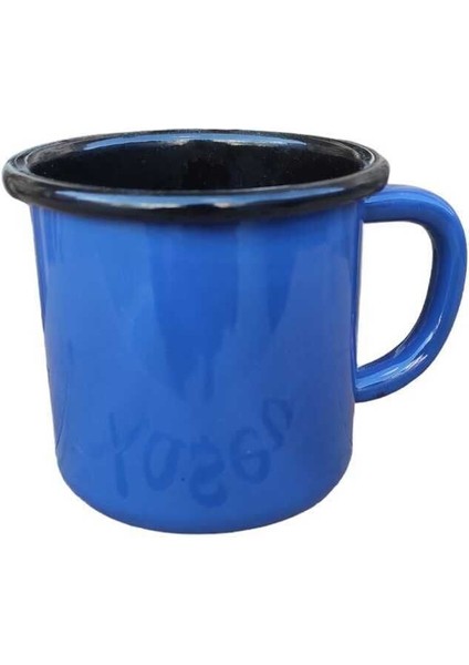 Emaye Kordonlu Kupa - Emaye Kampçı Kupası - Kahve Fincanı - Kamp Bardağı Mavi 350 ml fiyatları