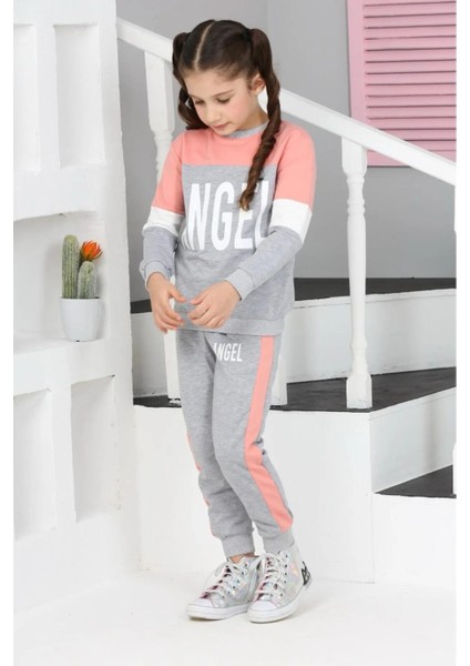3860 9-13 Yaş Angel Baskılı Iki Iplik Takım