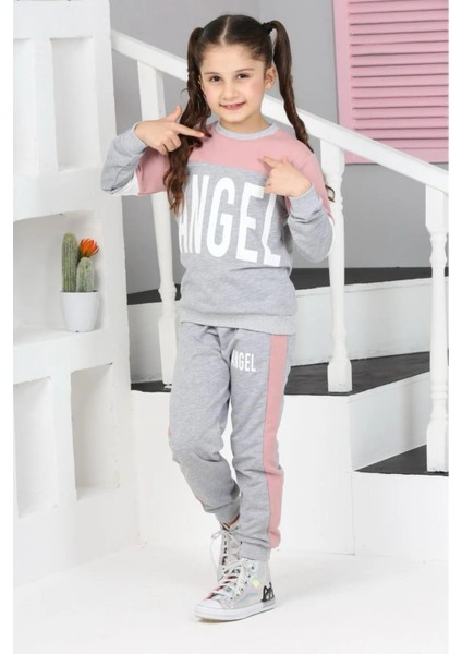 3860 9-13 Yaş Angel Baskılı Iki Iplik Takım