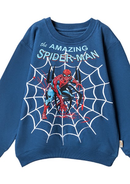 80124 8-12 Yaş Spıder-Man Baskılı Sweat
