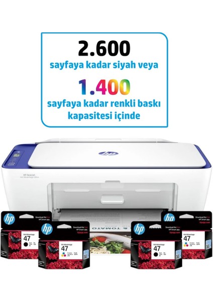 Hp Deskjet Ink Advantage Ultra 4927 Fotokopi, Tarayıcı, Wi-Fi Yazıcı