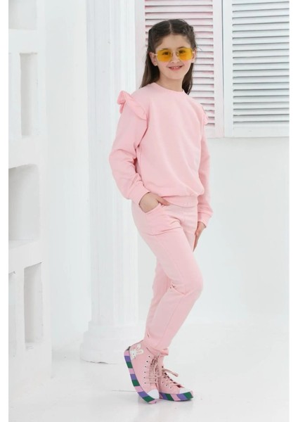 3062 8-12 Yaş Omuz Fırfırlı Takım