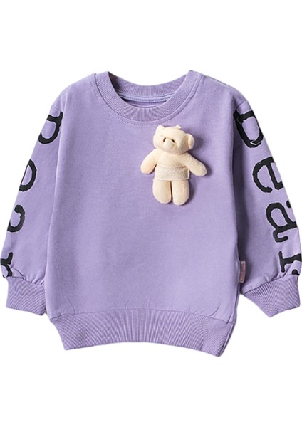 501224-K 2-5 Yaş Bear Baskılı Ayıcıklı Kız 2'li Takım