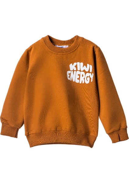 252006 3-7 Yaş Kıwı Energy Baskılı Sweat