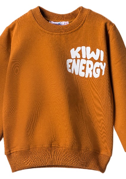 252006 3-7 Yaş Kıwı Energy Baskılı Sweat