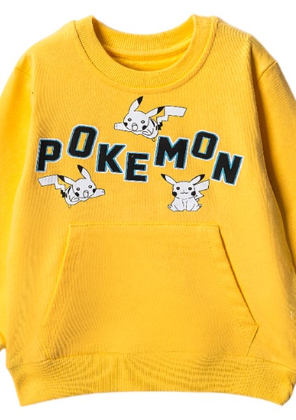 30324 3-7 Yaş Pokemon Baskılı Sweat