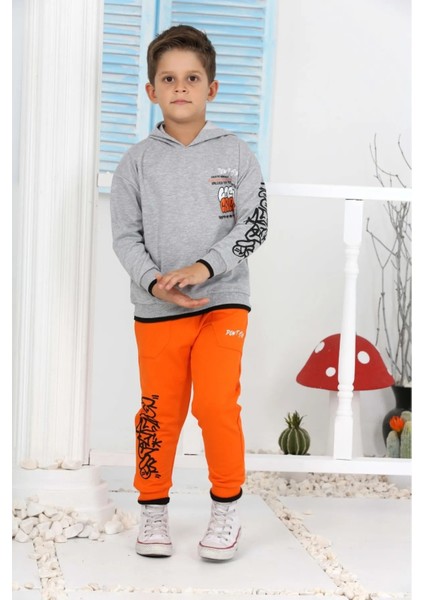 P3599 3-8 Yaş Goca Grew Baskılı Takım