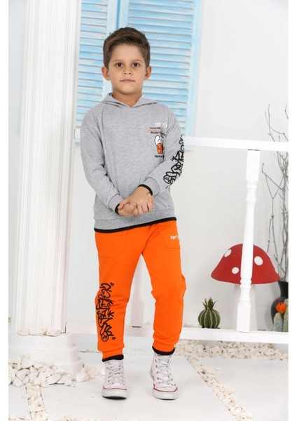 P3599 3-8 Yaş Goca Grew Baskılı Takım