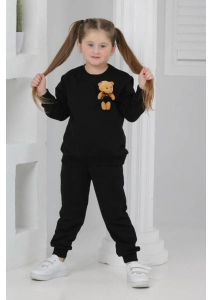 3064 3-7 Yaş Ayıcık Detaylı Kız Takım modelleri