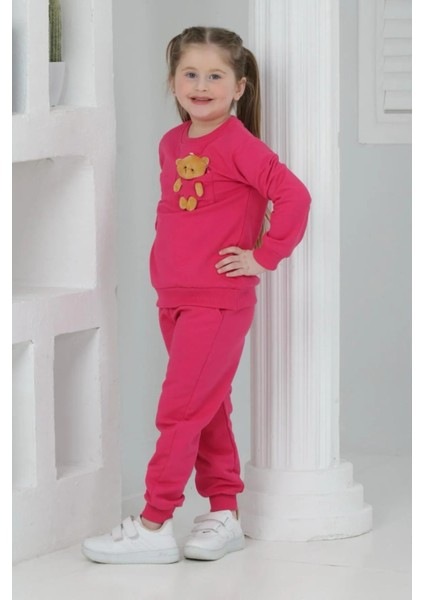 3064 3-7 Yaş Ayıcık Detaylı Kız Takım fiyatları