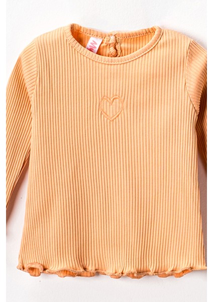 9875 6-18 Ay Kalp Nakışlı Fitilli 2'li Takım fırsatları