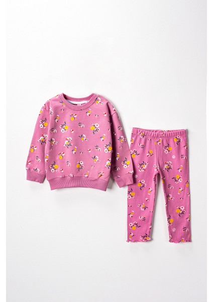 9878 2-5 Yaş Çiçekli Raporlu 2 Iplik Takım