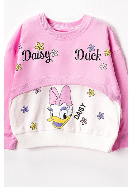 50324 3-7 Yaş Daısy Duck Baskılı Kız Iki Iplik Takım