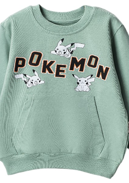 30324 3-7 Yaş Pokemon Baskılı Sweat