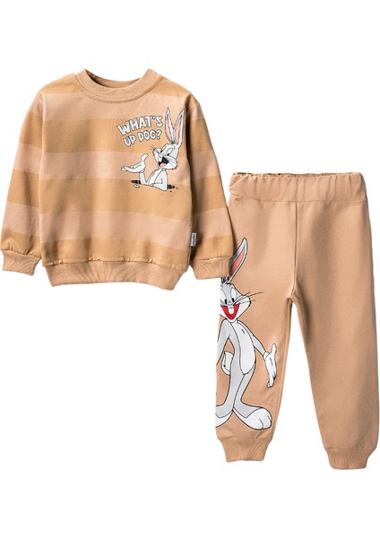 24411 2-5 Yaş Erkek Bugs Bunny Baskılı 2li Takım