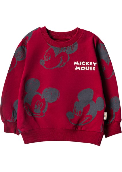 301324 3-7 Yaş Mıckey Mouse Baskılı Sweat
