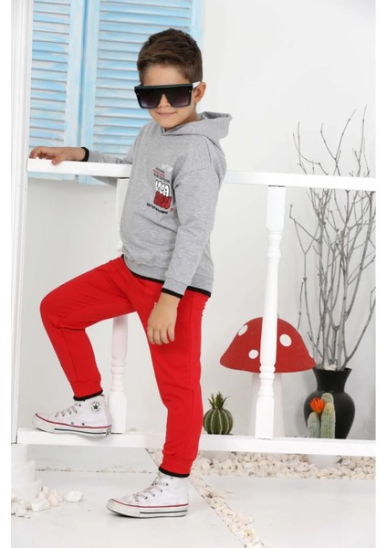 P3599 3-8 Yaş Goca Grew Baskılı Takım fırsatları