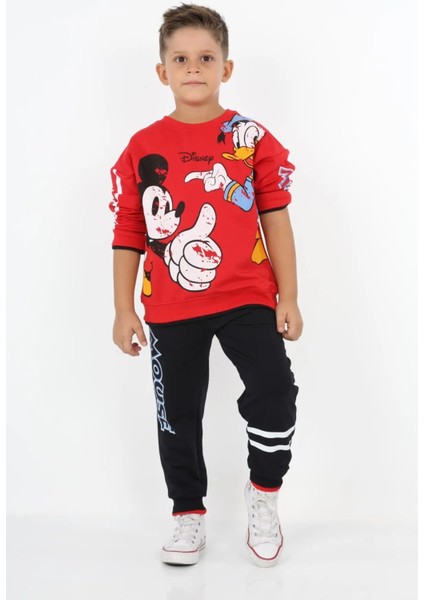 Zm 23560 3-8 Yaş Donald Mickey Baskılı Takım