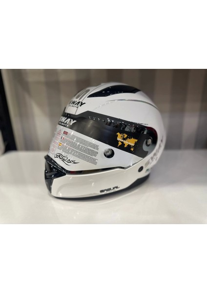 Kask Sway Sw 850 Whıte/silver Full Face
