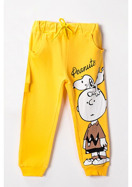 1076 3-7 Yaş Peanuts Baskılı Takım