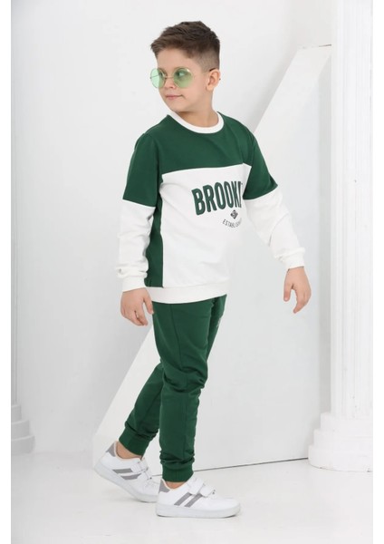 3877 8-12 Yaş Brooklyn Baskılı Ikili Takım