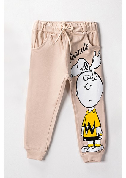 1076 3-7 Yaş Peanuts Baskılı Takım
