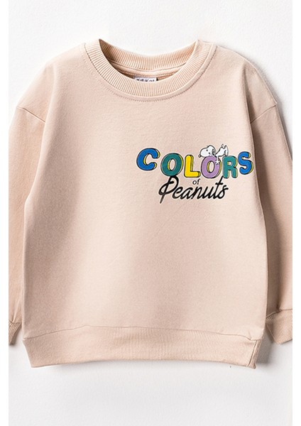 1076 3-7 Yaş Peanuts Baskılı Takım
