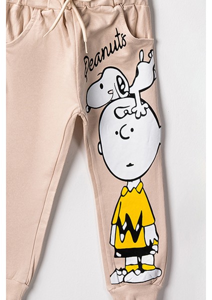1076 3-7 Yaş Peanuts Baskılı Takım