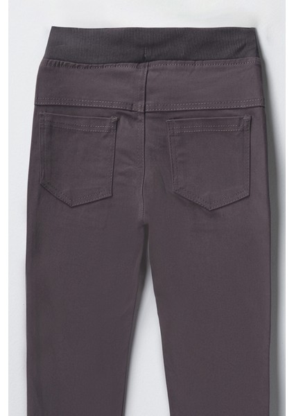 8334 6-10 Yaş Erkek Beli Lastikli Füme Okul Pantolonu fırsatları