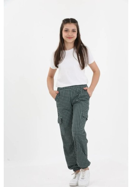 3010 9-13 Yaş Komando Cep Paça Lastikli Pantolon