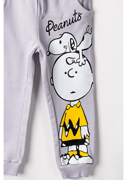 1076 3-7 Yaş Peanuts Baskılı Takım