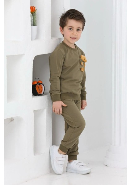 3065 3-7 Yaş Ayıcık Detaylı Erkek Takım