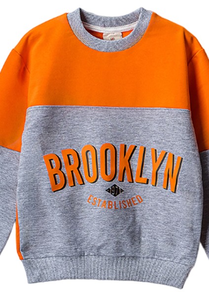 3876 3-7 Yaş Brooklyn Baskılı Iki Iplik Takım