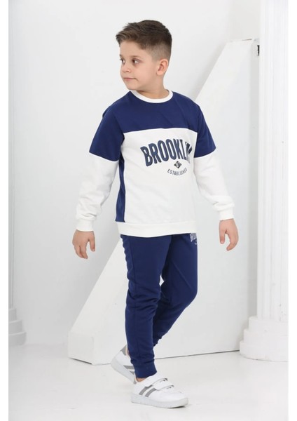 3876 3-7 Yaş Brooklyn Baskılı Iki Iplik Takım