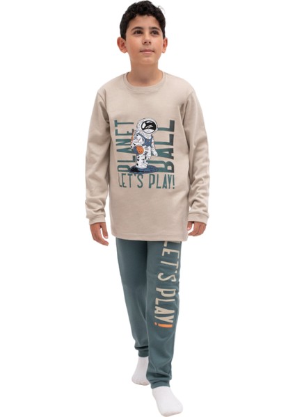 5079 10-13 Yaş Lets Play Baskılı Pijama Takım