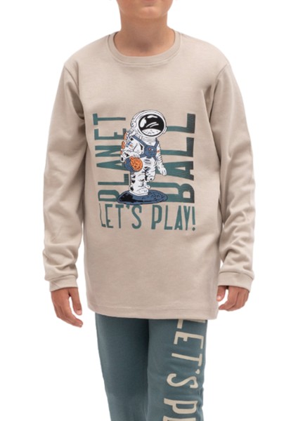 5079 10-13 Yaş Lets Play Baskılı Pijama Takım fiyatları