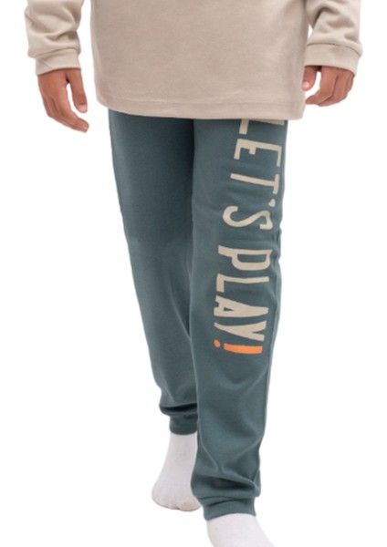 5079 10-13 Yaş Lets Play Baskılı Pijama Takım modelleri