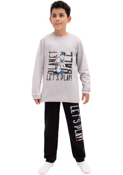 5078 7-10 Yaş Lets Play Baskılı Pijama Takım