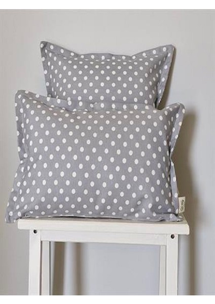 Puantiyeli Duck Keten Kırlent