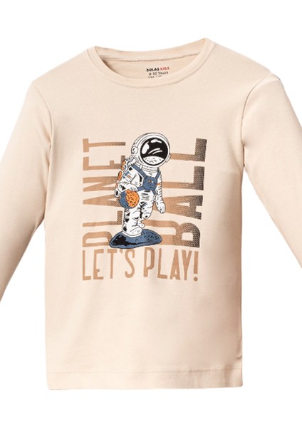 5079 10-13 Yaş Lets Play Baskılı Pijama Takım modelleri