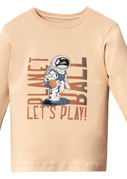 5079 10-13 Yaş Lets Play Baskılı Pijama Takım modelleri