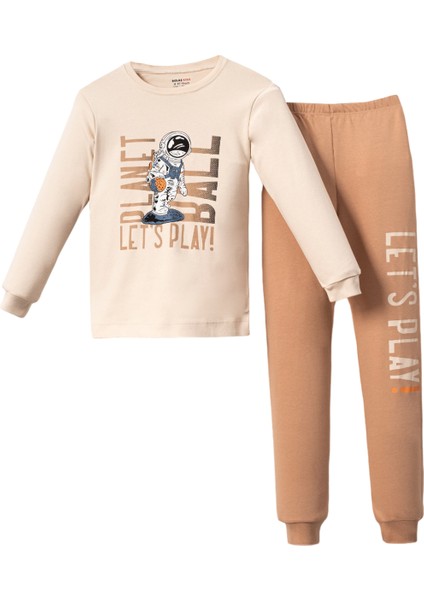 5078 7-10 Yaş Lets Play Baskılı Pijama Takım