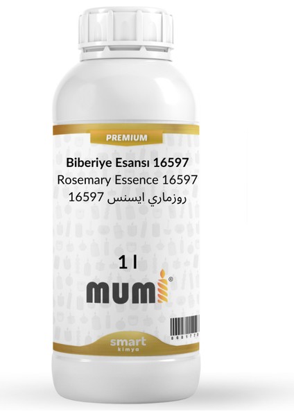 Premium Biberiye Mum Esansı 16597 1 Litre