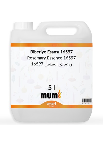 Biberiye Mum Esansı 16597 5 Litre