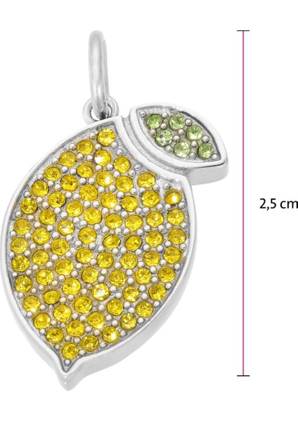 Limon Motifli Manyetik Kolye Ucu modelleri